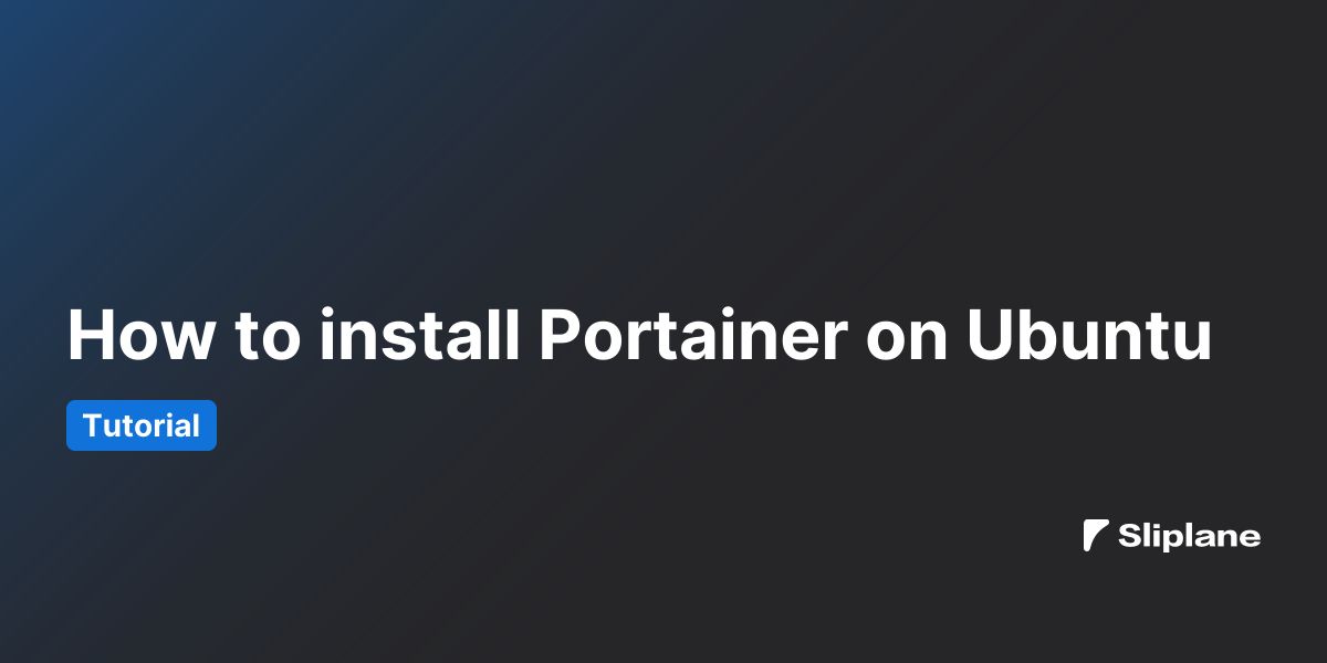 Portainer auf Ubuntu installieren