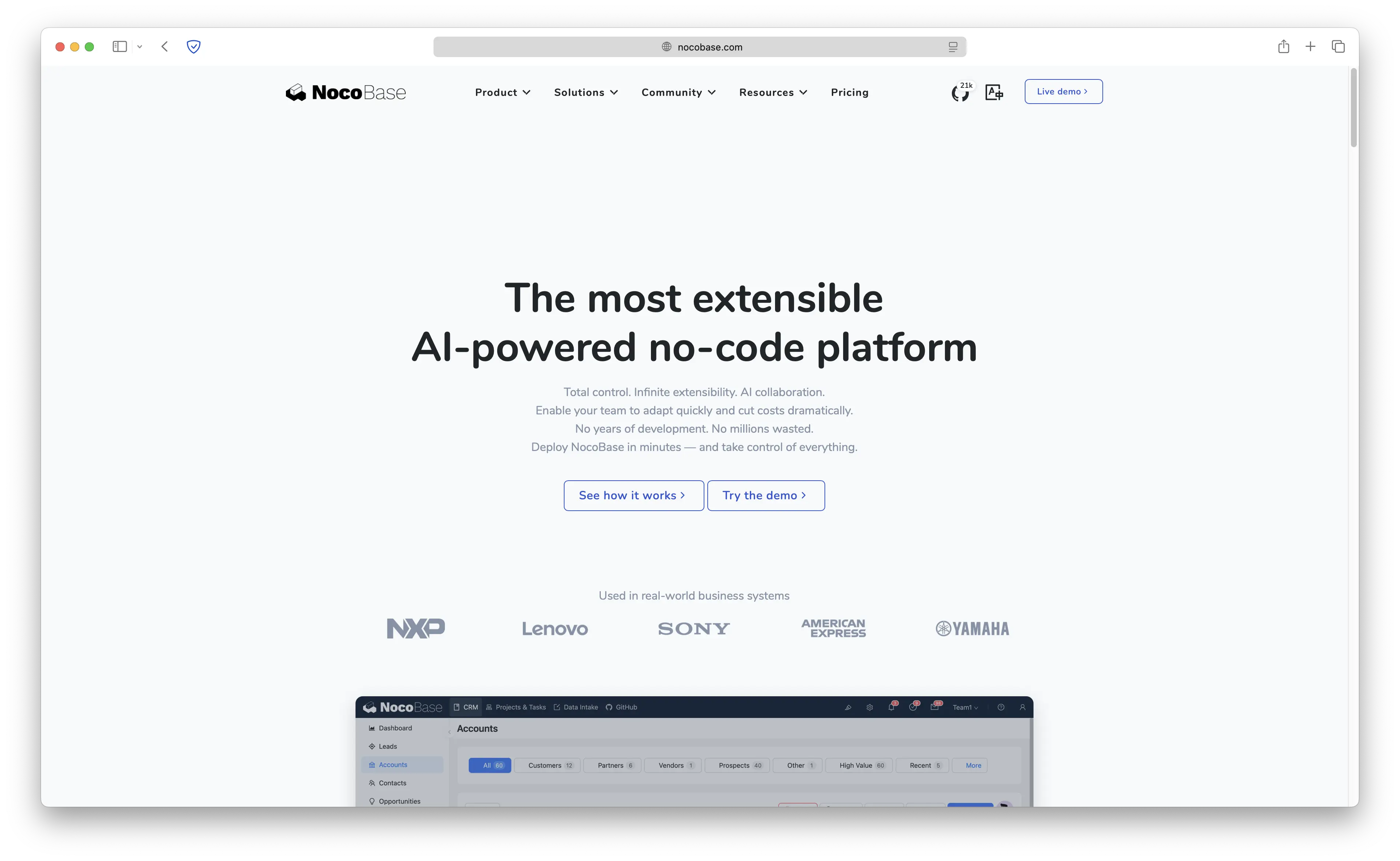 NocoBase offizielle Website